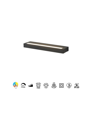 CONIL * APLIQUE LED 30W CCT DIM NEGRO